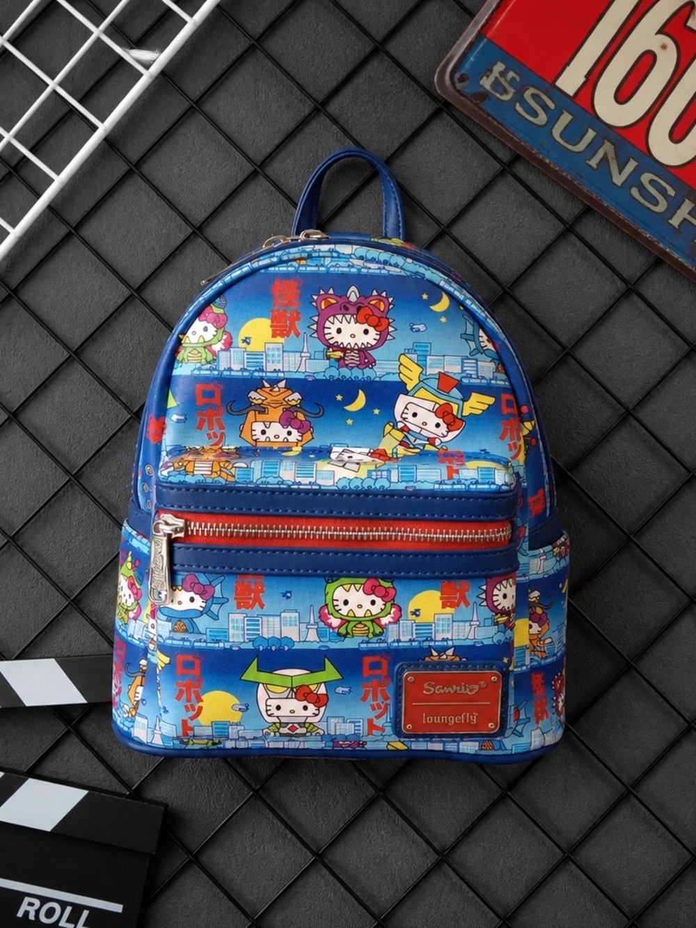 SDCC 2020 Exclusive Hello Kitty Kaiju Loungefly Mini Backpack
